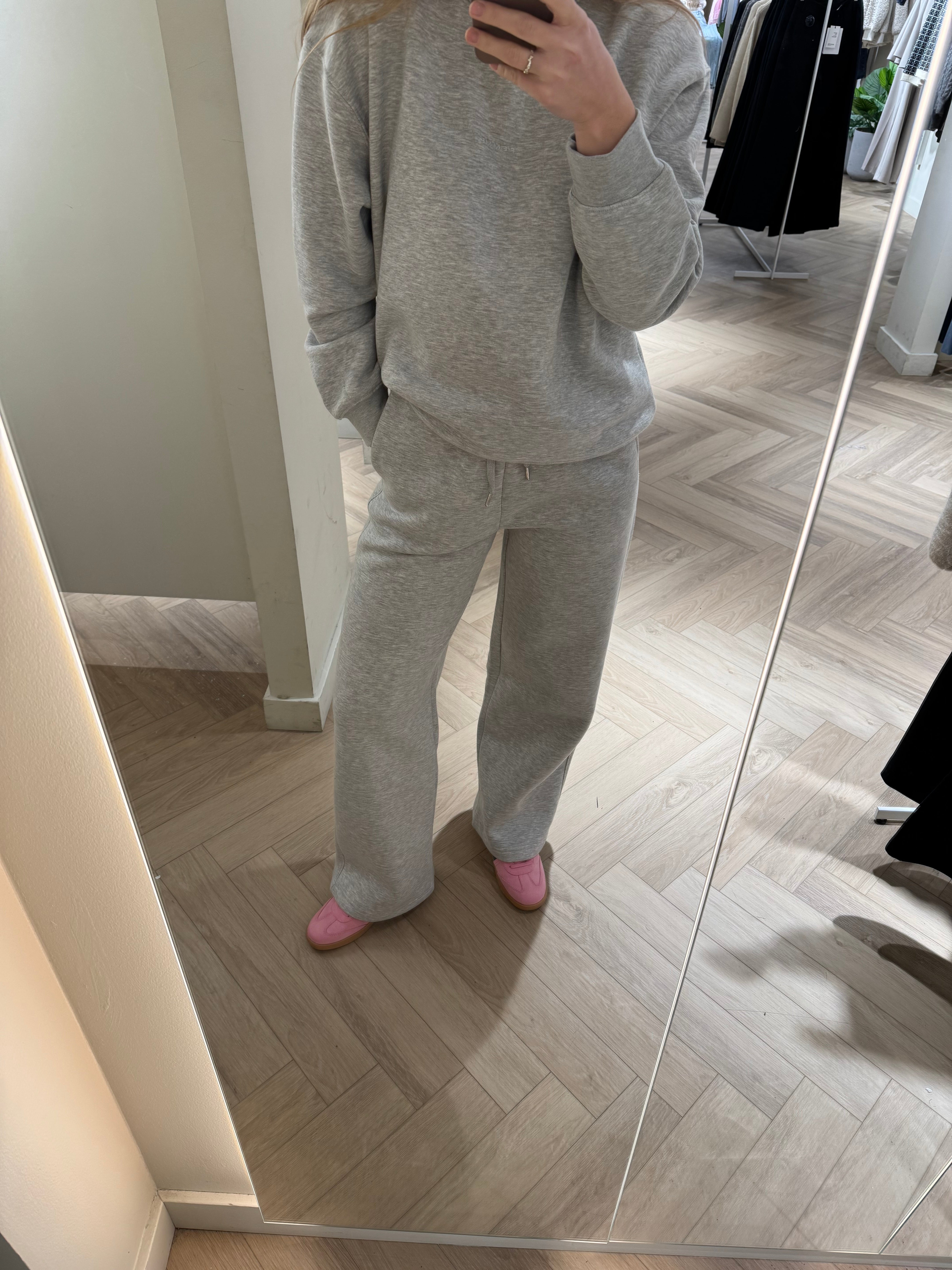 SLFLISA Trousers - Light Grey Melange